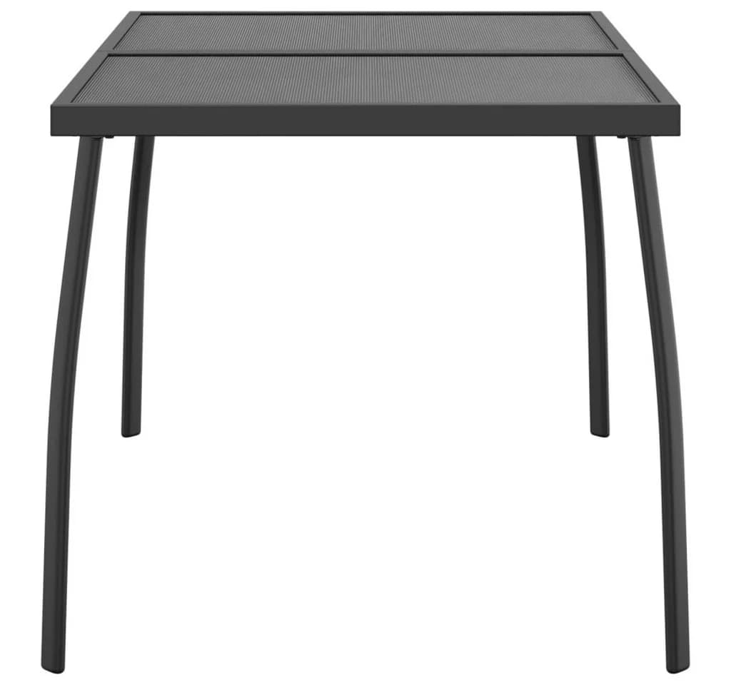 vidaXL Gartentisch Anthrazit Stahlgitter - Bild 4