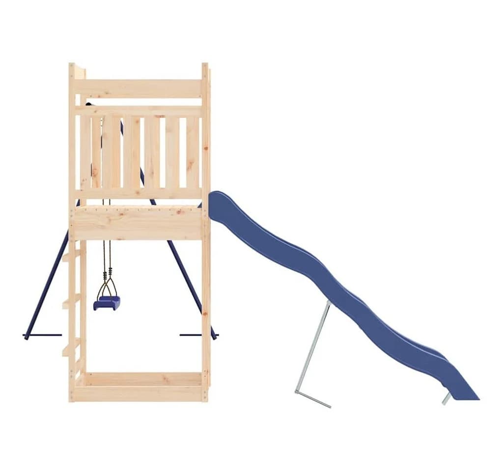 vidaXL Spielturm aus Massivholz Kiefer mit Rutsche und Schaukel - Bild 5