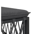 vidaXL Gartenhocker mit Kissen Anthrazit Gewebe Bild 5