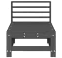 vidaXL Garten-Mittelsofa Grau Massivholz Kiefer Bild 4