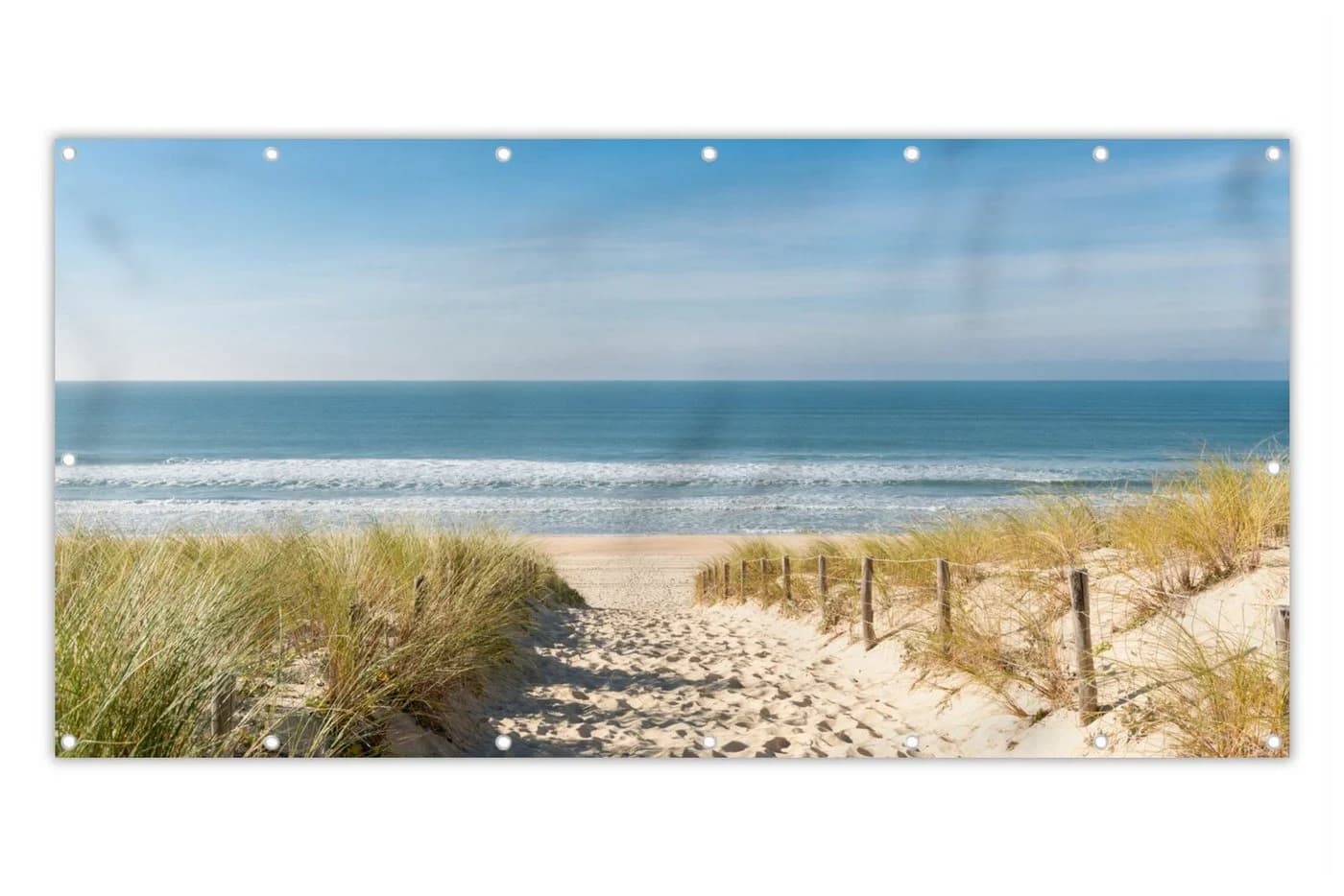 MuchoWow Balkonsichtschutz Strand Design PVC Windschutz - Bild 2