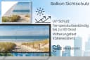 MuchoWow Balkonsichtschutz Strand Design PVC Windschutz Bild 3