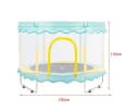 FOXSPORT Kindertrampolin mit Sicherheitsnetz Blau 150 kg Bild 1