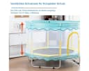 FOXSPORT Kindertrampolin mit Sicherheitsnetz Blau 150 kg Bild 4