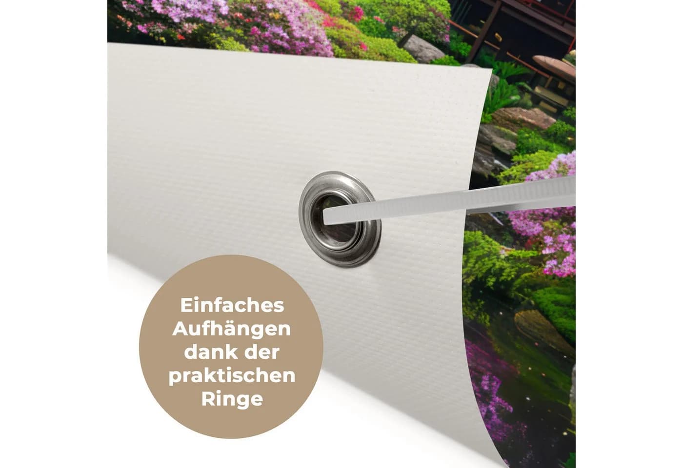 OnlyWow Gartenposter Japanischer Garten PVC 40x30 cm - Bild 5