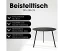 Mica Decorations Seattle Beistelltisch Schwarz Industrieller Look Bild 1