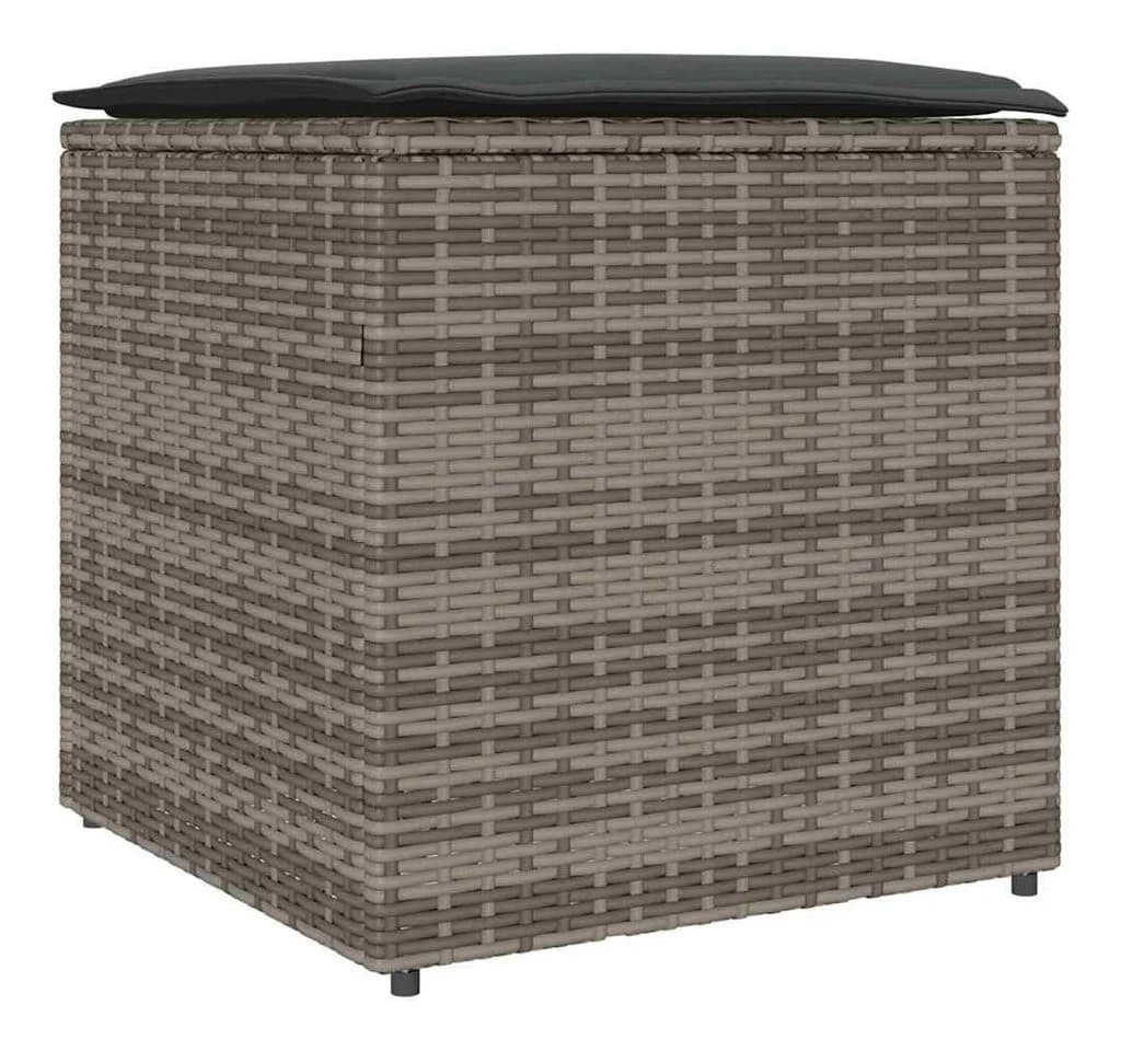 vidaXL Gartenbox Grau Poly-Rattan Moderner Stauraum - Bild 2