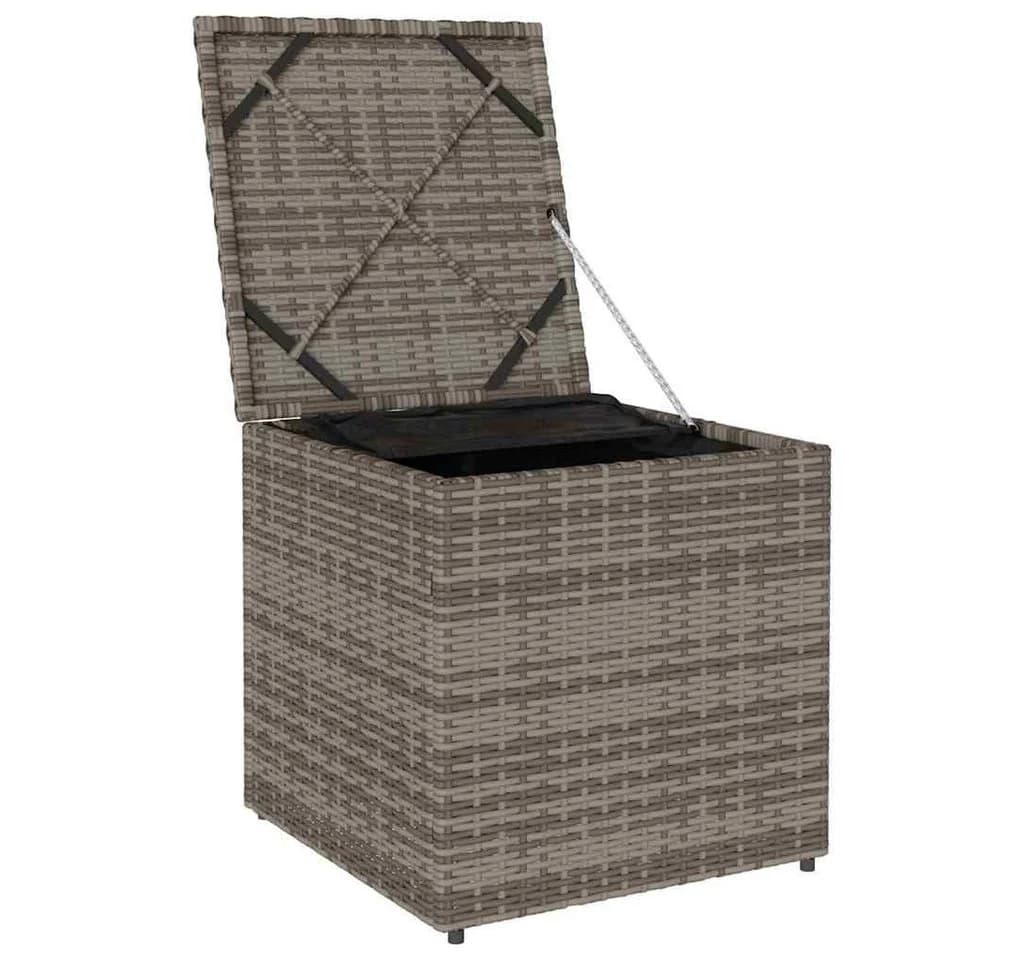 vidaXL Gartenbox Grau Poly-Rattan Moderner Stauraum - Bild 4