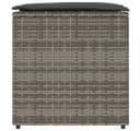 vidaXL Gartenbox Grau Poly-Rattan Moderner Stauraum Bild 5
