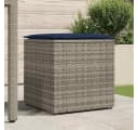 vidaXL Gartenbox Kissenbox Grau Poly-Rattan Bild 3