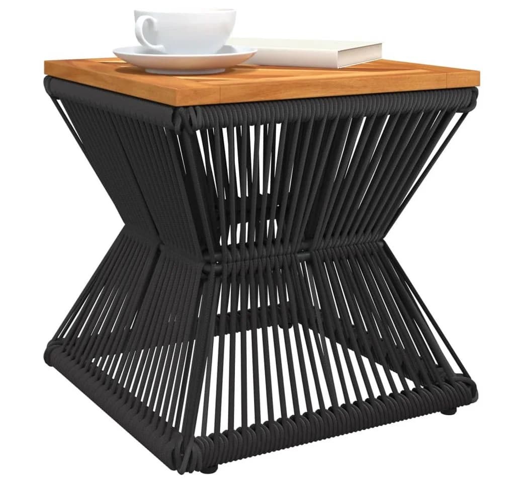 vidaXL Tisch Schwarz Massivholz Stahl Modern - Bild 4
