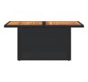 vidaXL Gartentisch Outdoor Schwarz PE-Rattan Akazienholz Bild 5