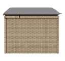 vidaXL Gartenhocker Beige Poly Rattan Bild 5