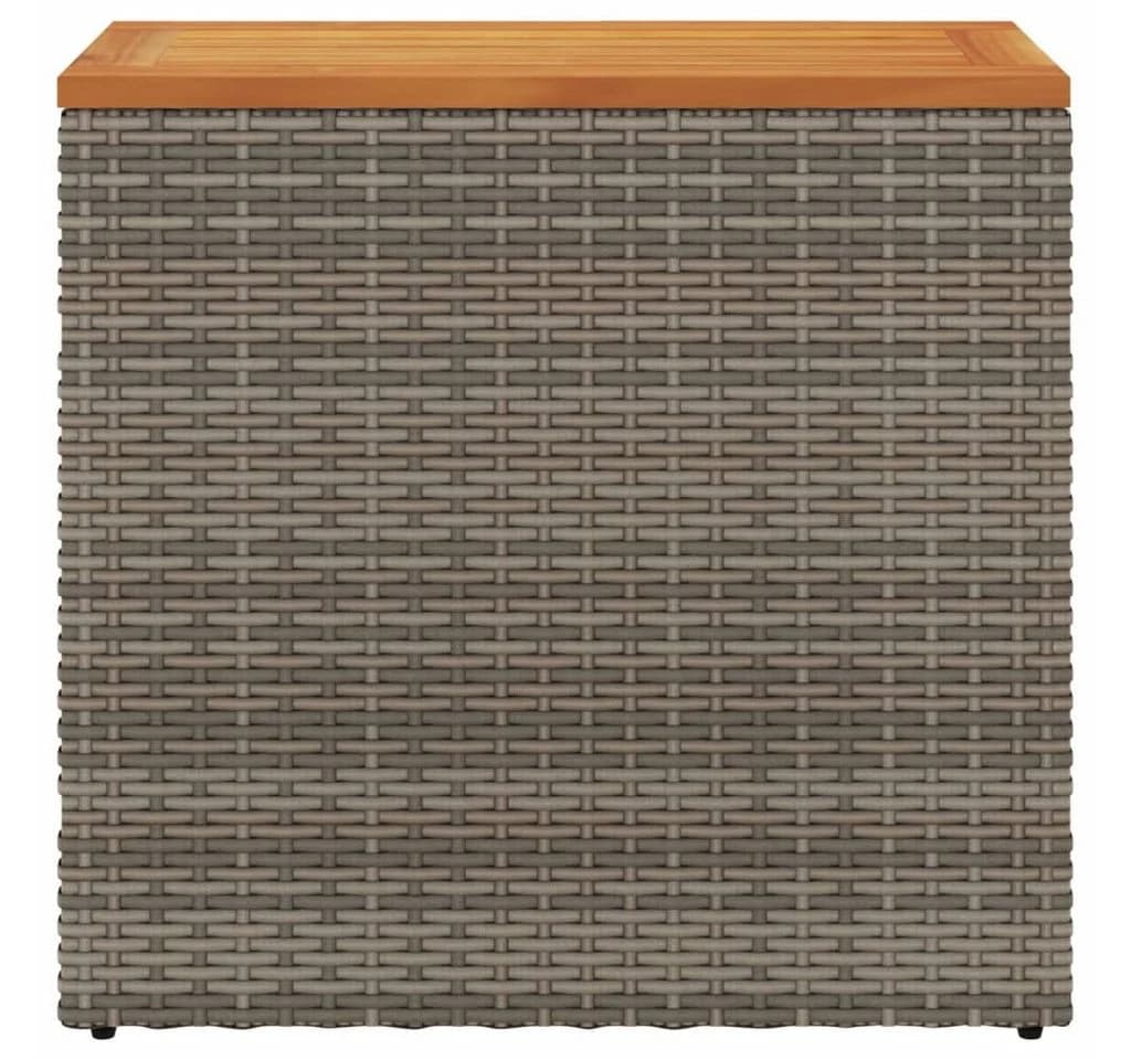 vidaXL Gartentisch Grau Braun PE-Rattan Holzplatte - Bild 5