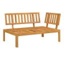 vidaXL Garten-Ecksofa aus massivem Akazienholz, braun Bild 2