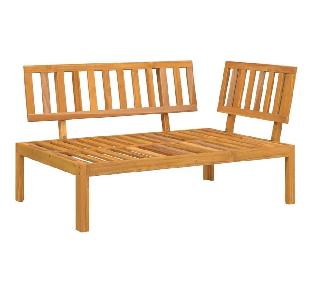 vidaXL Garten-Ecksofa aus massivem Akazienholz, braun - Bild 2