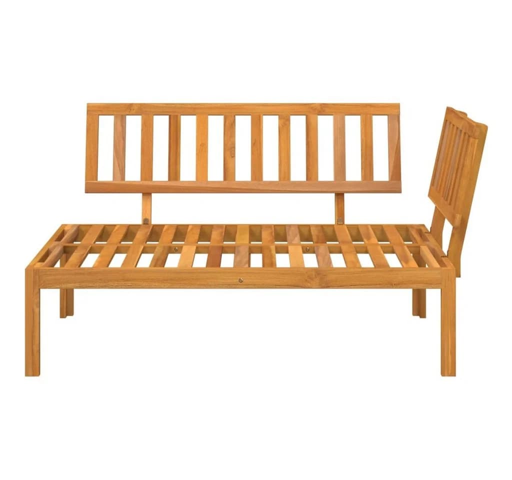 vidaXL Garten-Ecksofa aus massivem Akazienholz, braun - Bild 3