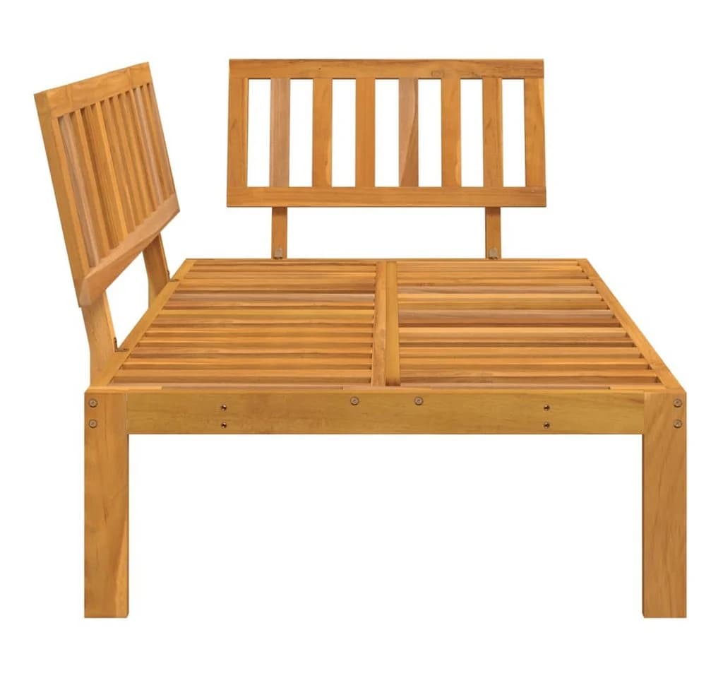 vidaXL Garten-Ecksofa aus massivem Akazienholz, braun - Bild 5