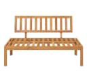 vidaXL Garten-Mittelsofa aus massivem Akazienholz, braun Bild 3