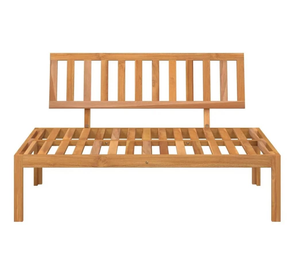vidaXL Garten-Mittelsofa aus massivem Akazienholz, braun - Bild 3
