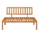 vidaXL Garten-Mittelsofa aus massivem Akazienholz, braun Bild 4