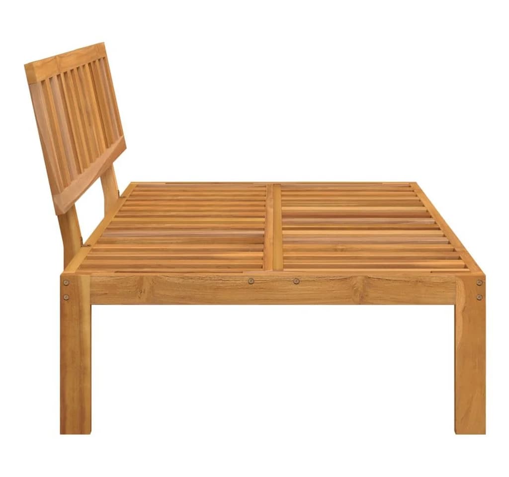 vidaXL Garten-Mittelsofa aus massivem Akazienholz, braun - Bild 5