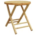 vidaXL Gartentisch Klappbar Bambus 45x45 cm Bild 2