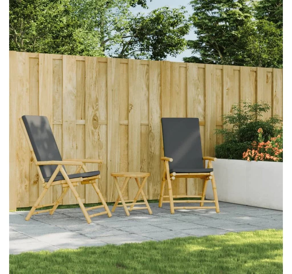 vidaXL Gartentisch Klappbar Bambus 45x45 cm - Bild 3