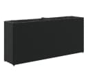vidaXL Hochbeet mit 2 Fächern Schwarz Poly Rattan Bild 2