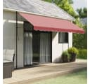 vidaXL Markisenvolant Burgunderrot 4 m Polyester Bild 1