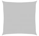 vidaXL Sonnensegel Hellgrau 3,6x3,6 m 100% Polyester Oxford Bild 2