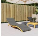 vidaXL Sitzauflage Sonnenliegen Melange Dunkelgrau 200x50x4 cm Bild 3