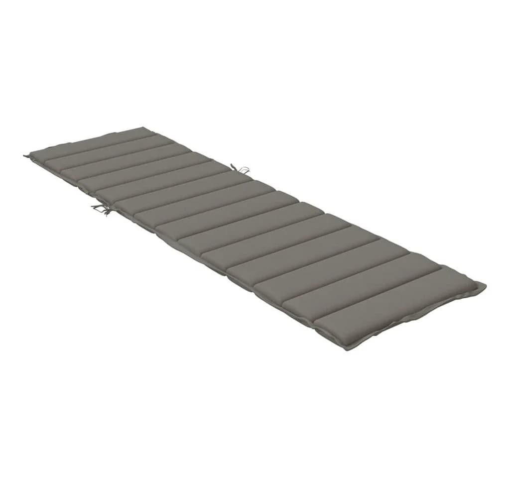 vidaXL Sitzauflage Sonnenliegen Melange Dunkelgrau 200x50x4 cm - Bild 4