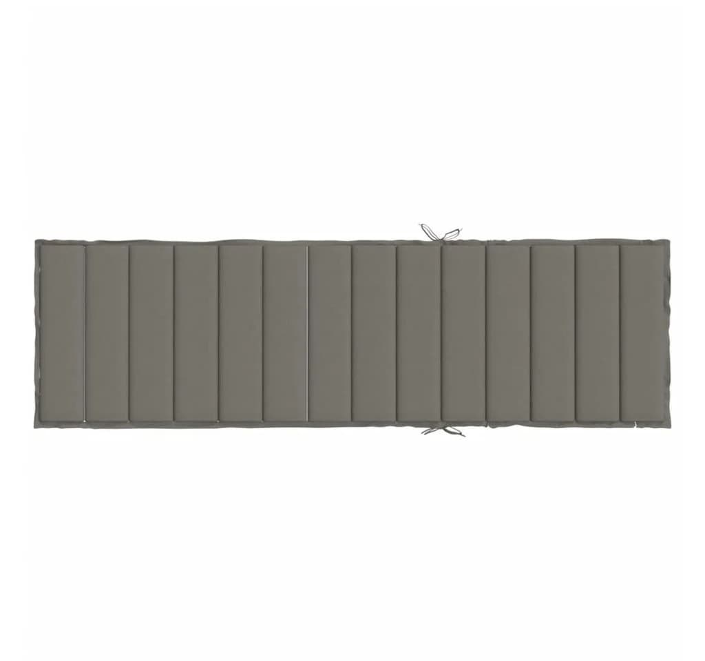 vidaXL Sitzauflage Sonnenliegen Melange Dunkelgrau 200x50x4 cm - Bild 5