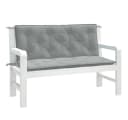 vidaXL Gartenbankauflage Melange Hellgrau Polyester Bild 1