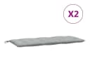 vidaXL Gartenbankauflage Melange Hellgrau Polyester Bild 4