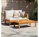 vidaXL Gartentisch Massivholz Robust für Terrasse Bild 3