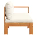 vidaXL Gartensofa 2-Sitzer mit 1 Armlehne Akazienholz Cremeweiß Bild 5