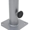 vidaXL Sonnenschirmständer Stahl Silber für Ø38/48 mm Mast Bild 5