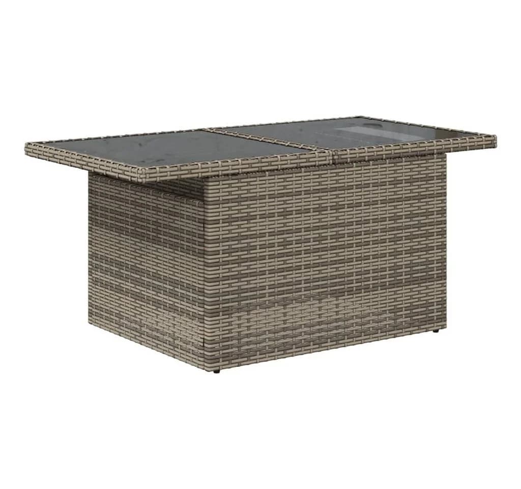 vidaXL Gartenlounge-Set 6-tlg. Grau Poly Rattan mit Kissen - Bild 5