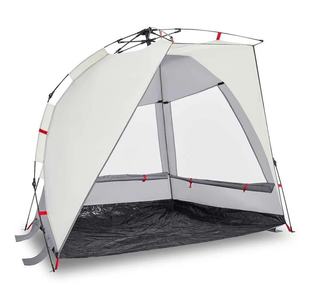 vidaXL Strandzelt 2 Personen Grau Quick Release Wasserdicht - Bild 2