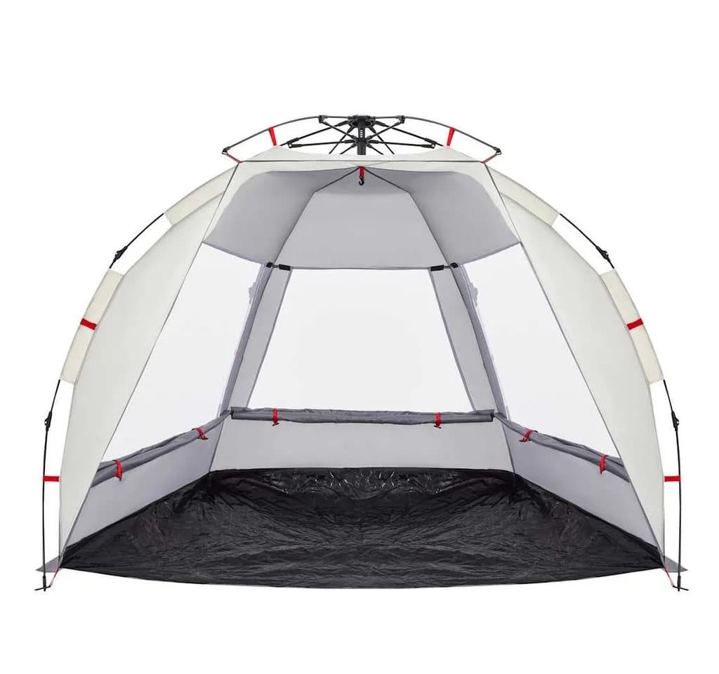 vidaXL Strandzelt 2 Personen Grau Quick Release Wasserdicht - Bild 5