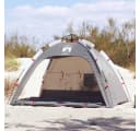 vidaXL Strandzelt 2 Personen Grau Quick Release Wasserdicht Bild 1