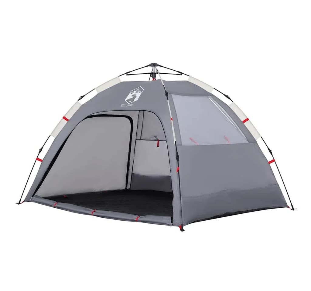 vidaXL Strandzelt 2 Personen Grau Quick Release Wasserdicht - Bild 4
