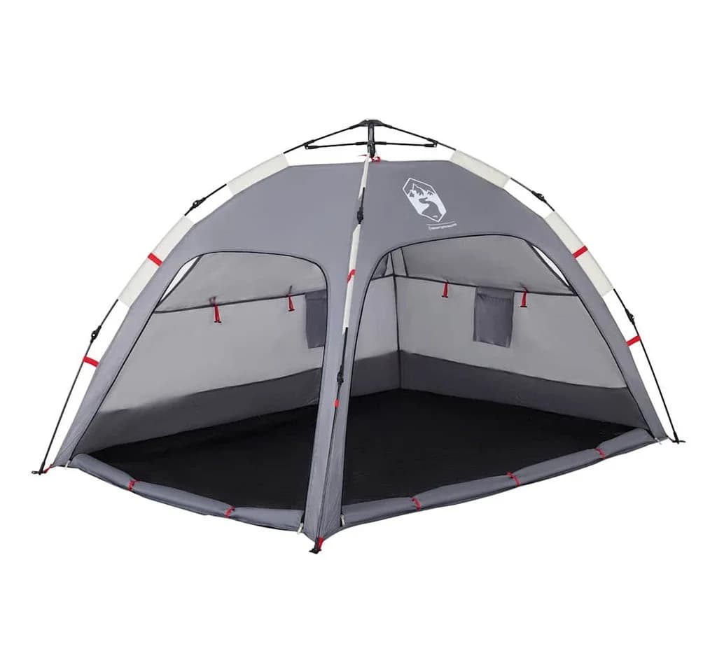 vidaXL Strandzelt 2 Personen Grau Quick Release Wasserdicht - Bild 5