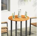 vidaXL Tischplatte Ø70x2 cm Rund Massivholz Akazienholz Bild 1
