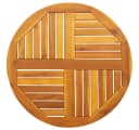 vidaXL Tischplatte Ø70x2 cm Rund Massivholz Akazienholz Bild 2