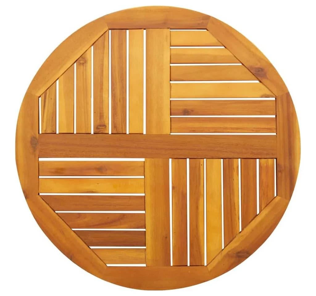 vidaXL Tischplatte Ø70x2 cm Rund Massivholz Akazienholz - Bild 2