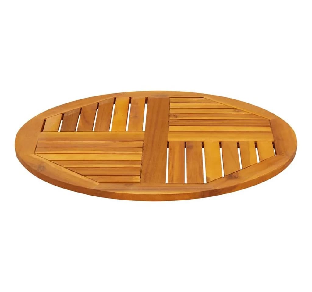 vidaXL Tischplatte Ø70x2 cm Rund Massivholz Akazienholz - Bild 3