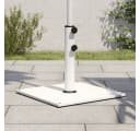vidaXL Sonnenschirmständer Weiß Stahl 17 kg Quadratisch Bild 1